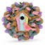 Couronne de printemps avec nichoir pastel