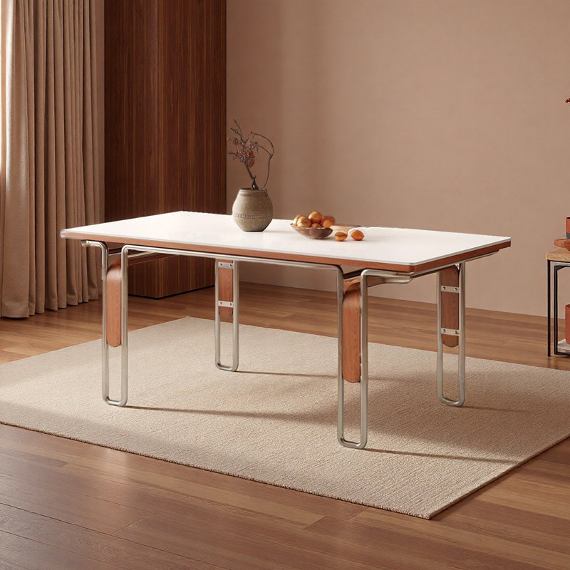 Table à manger exquise et sophistiquée, H 29,52 po x L 70,86 po x l 31,49 po