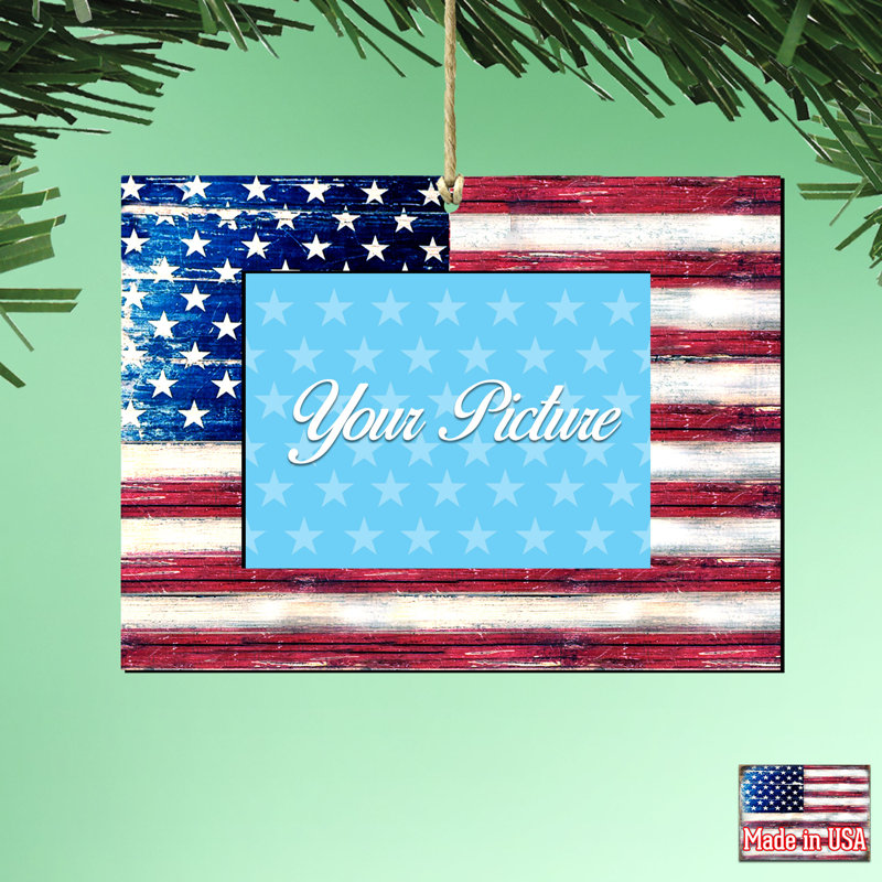 Ornement cadre photo American Wreath