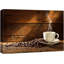Café espresso sur un lit de grains de café avec grain de bois-98161518