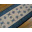 Antique Chinese White and Blue Color Hand Knotted Wool Pile Peking Rug