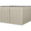 Paroi de remplacement de pavillon de jardin 10 pi X, beige avec crochets et sangles, pour l'extérieur et les cabanes, paroi latérale à installation simple, blocs à crochets pour une intimité accrue