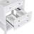 Single Bathroom Vanity Base Only in White