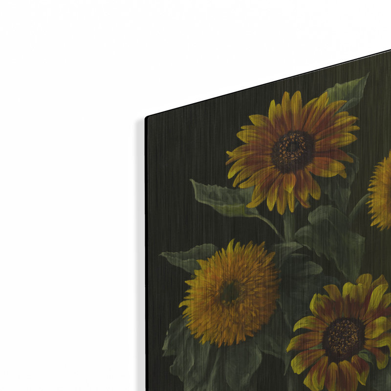«Four Sunflowers» par Christopher Pierce, H 16 po x l 12 po