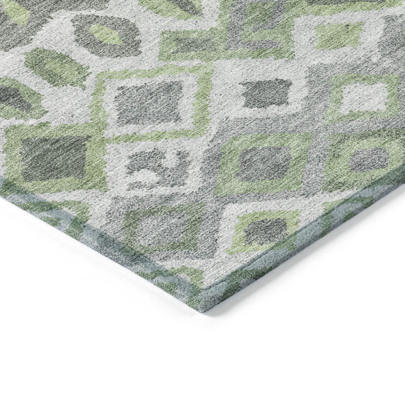 Machine Washable Indoor/Outdoor Matteson ACN2304 Casual Rug, Rectangle 3' x 5'