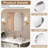 Cozy Design Tempered Glass Framed Wall-Mounted Bathroom Vanity Mirror-102799374-102799396-102799390