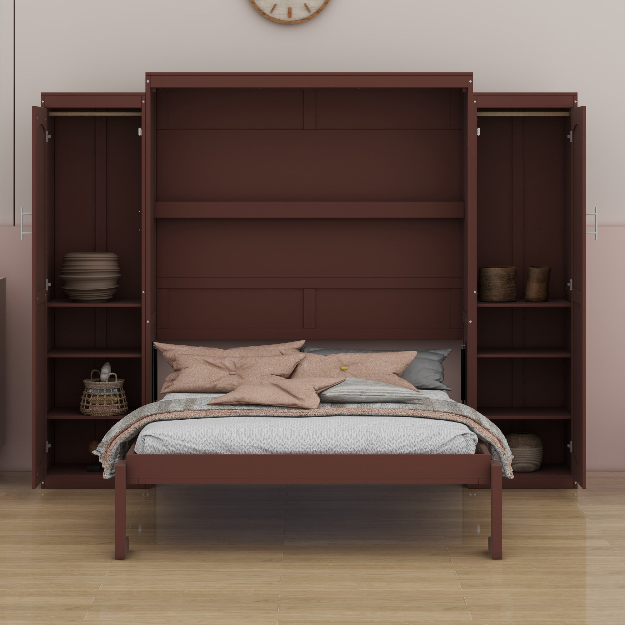 Foldable Rest Platform Hokku Designs Wooden Multifunctional Foldable Platform Bed With ...