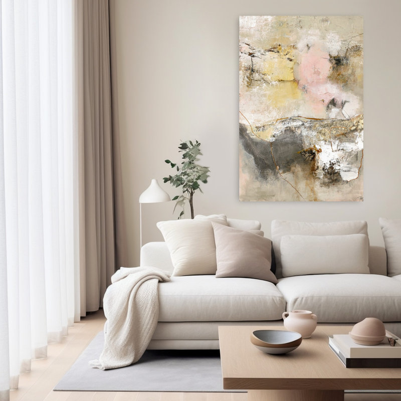 Art contemporain abstrait Artcast, H 60 po x l 40 po