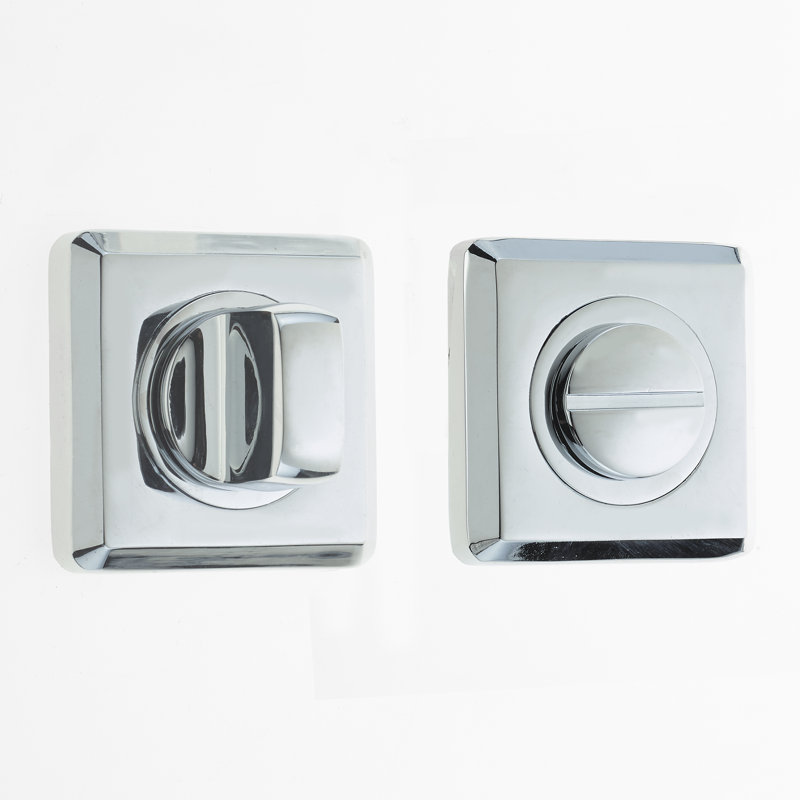 Chamfered Turn Door Accessory, Polished Chrome