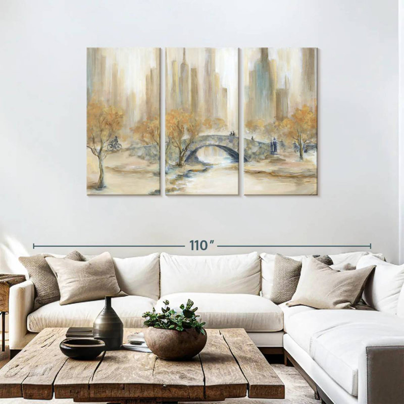 Sireci Empty Central Park, 48" H x 74" W