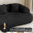 90.5'' Wide Modern Curved Sofa Compression Couch-197086684-170315361