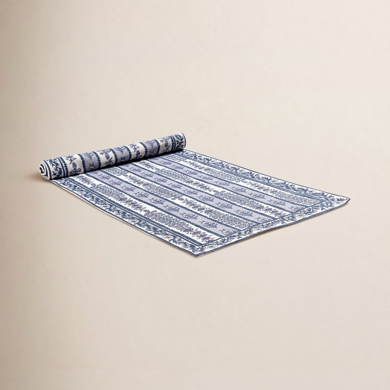 Charlemont Provence Table Runner, 90" x 16", Blue/Marine