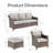 Tya Wicker Sofa Seating Group with Ottomans -1469020678