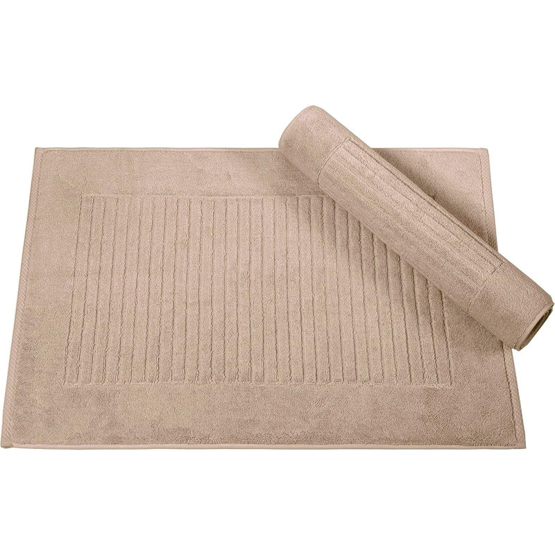 Tapis pour salle de bain Haralan, Ivoire