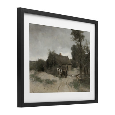 «Vintage Farmhouse Rustic Cottage», reproduction encadrée sous verre, conception de Riley B