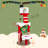 64.2'' H Christmas Multi-Level Cat Tree with Scratching Post and Toy Balls, Christmas Snowman Cat Condo