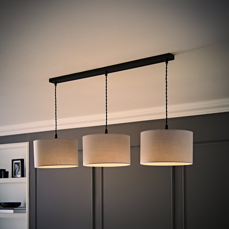 Albeiro 3 - Light Pendant, Grey, Matte Black