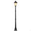 Lampadaire solaire d'extérieur imperméable en aluminium de 77 po Outsunny, capteur PIR à détection de mouvement, luminosité réglable, pour jardin, pelouse, allée, allée