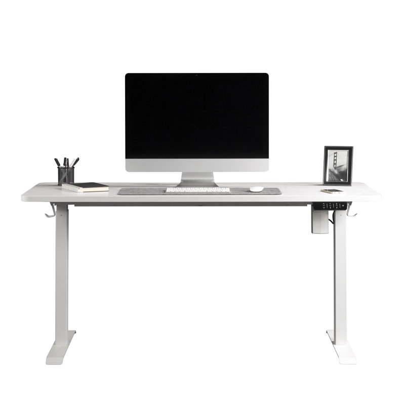 Bureau pour travailler debout, H 28,35 po x l 59,84 po x P 26,77 po, Blanc