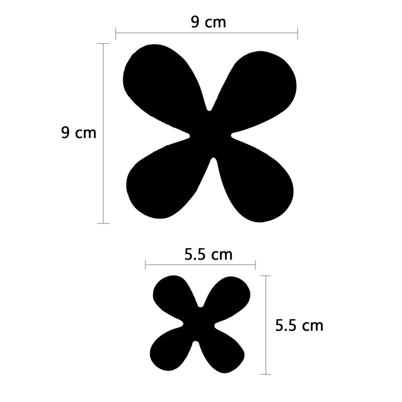Plants & Flowers Wall Decal, Black