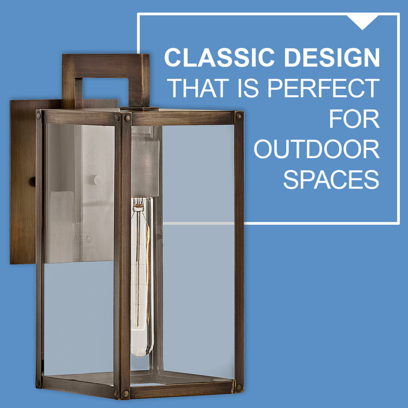 Max 1 - Light Outdoor Wall Lantern, 13.25" H x 6" W x 9" D