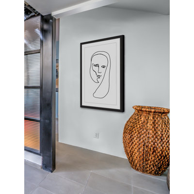 « enigmatical », reproduction d’impression encadrée