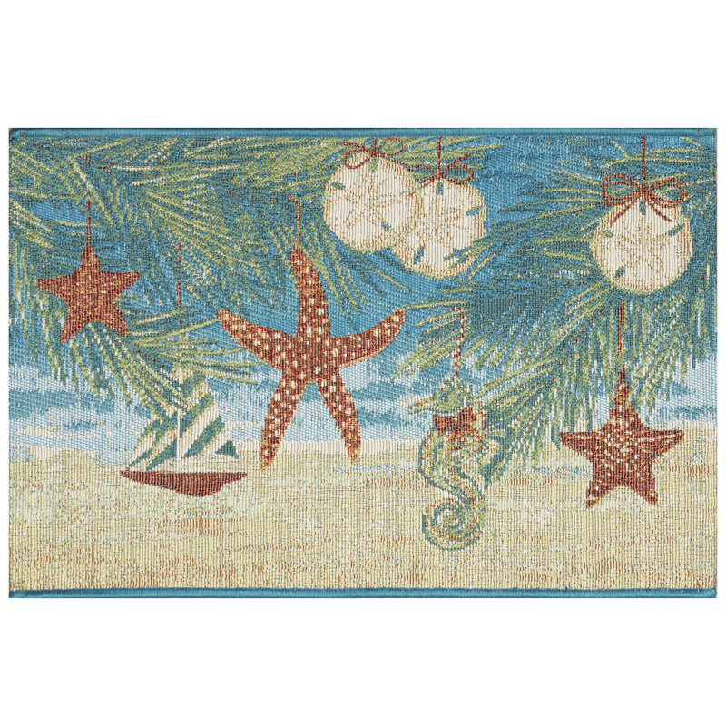 Graylie Synthetic Non-Skid Kitchen Mat, Rectangle 2' x 2'10"