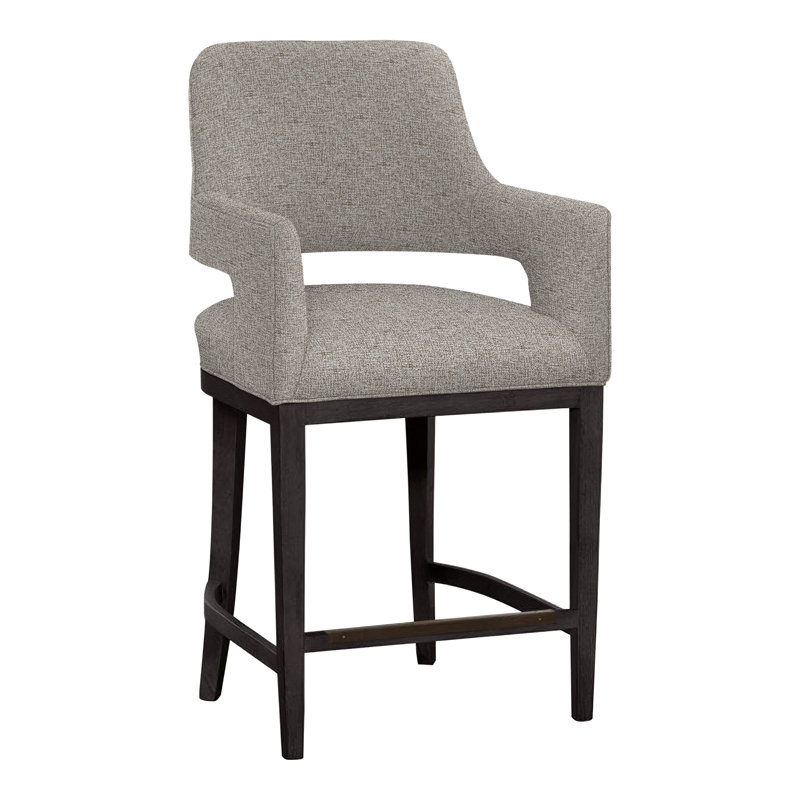 Tabouret de bar et de comptoir Josie, Gris anthracite, Bar Stool (30.5” Seat Height), 3100 neige