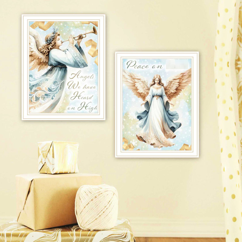 Décoration murale sereine avec anges - Papier multicolore et papier «Transform Your Style»