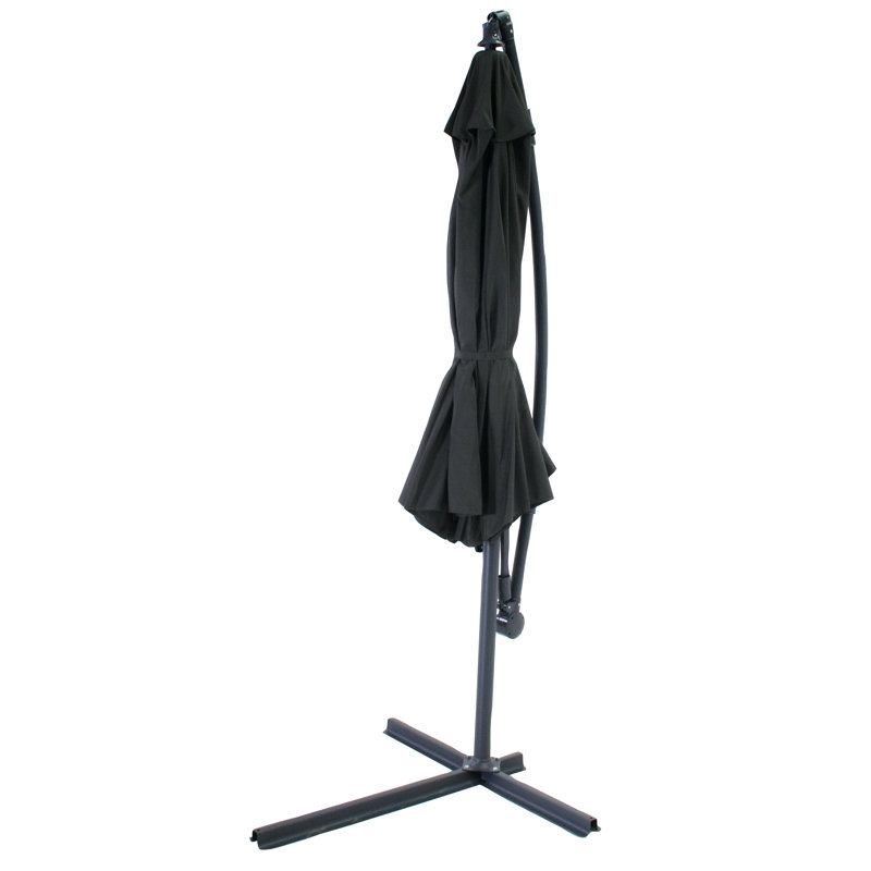 Zev 300cm Cantilever Parasol, Black
