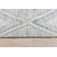 6x9 Ivory Hand-Knotted Wool Diamond Cascade Geometric Modern Contemporary Carpet Rug