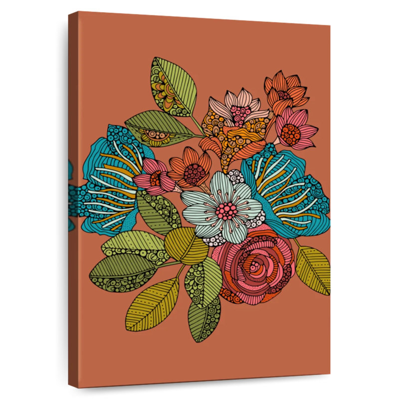 Harnek floral I, H 30 po x l 20 po