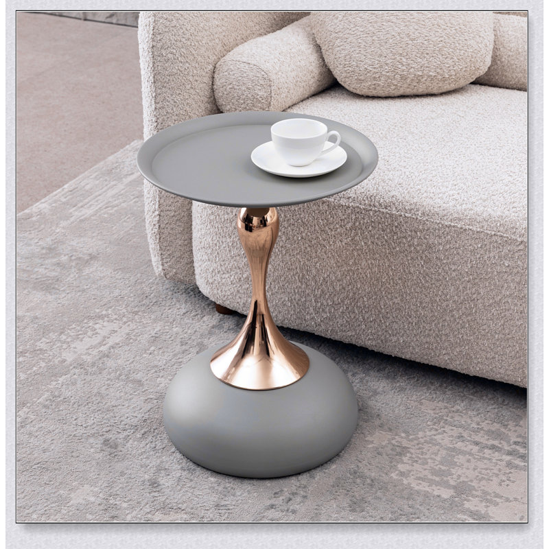 Table basse Mermaid Tail End, Gris mat