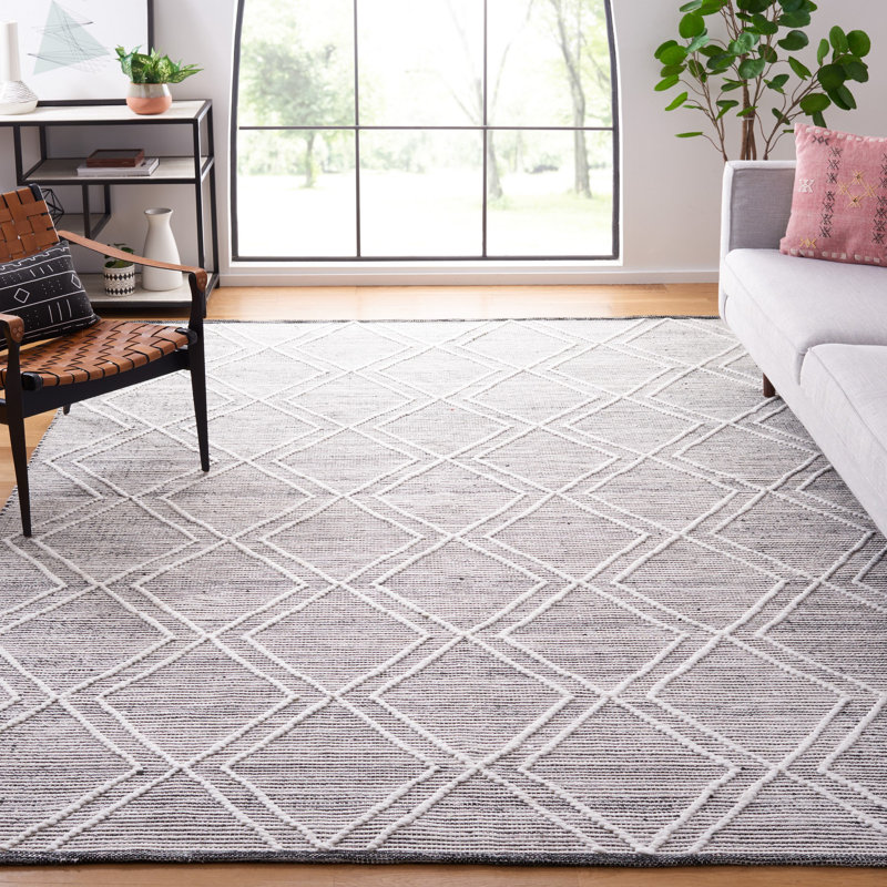 Kilim Hand Woven Performance Geometric Rug, Rectangle 8' x 10'