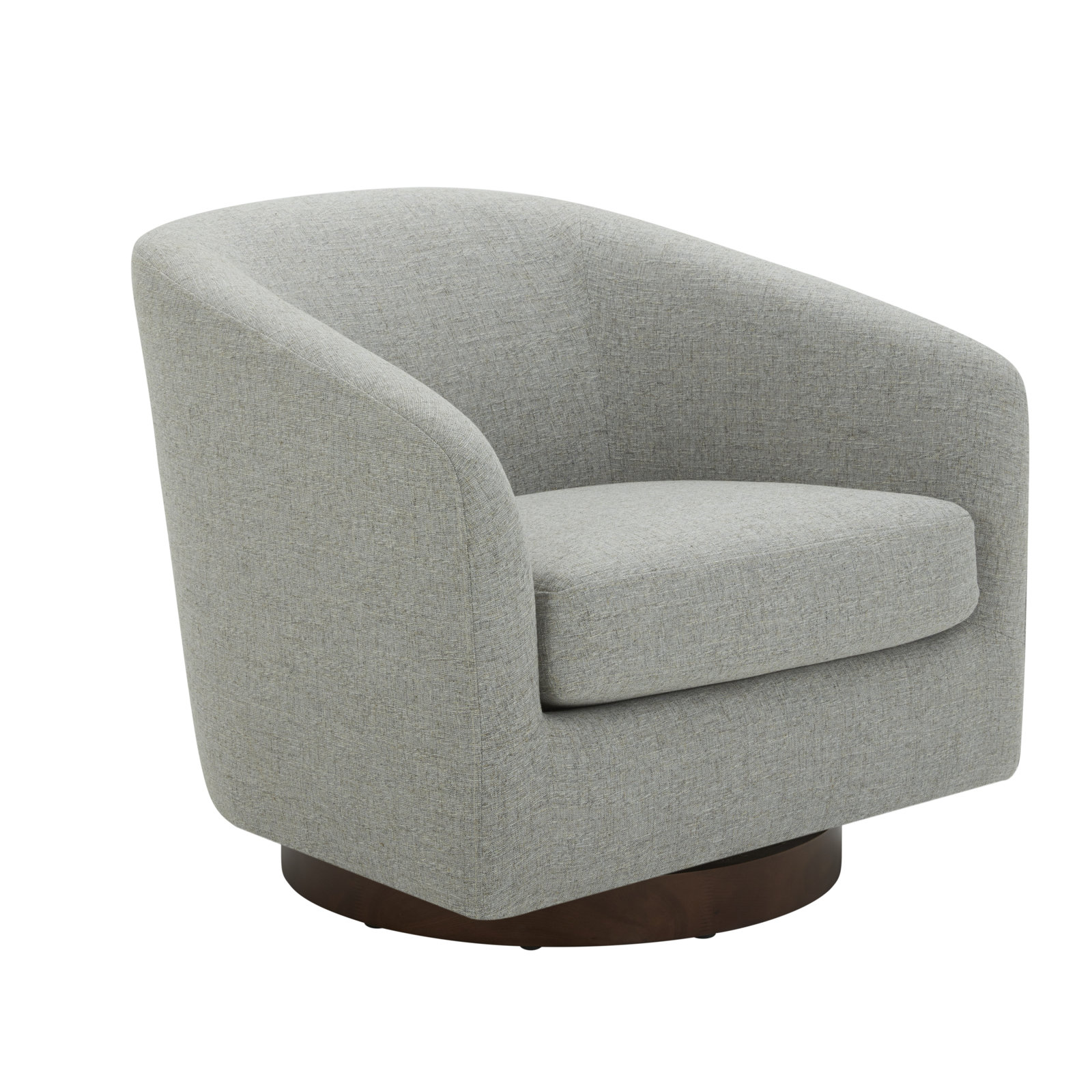 Bennett Swivel Barrel Chair, Fredrickson Marble Basketweave