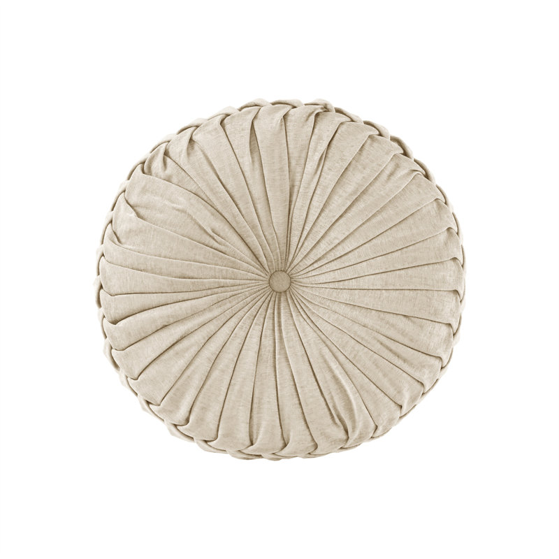 Coussin de sol en poly chenille, Ivoire