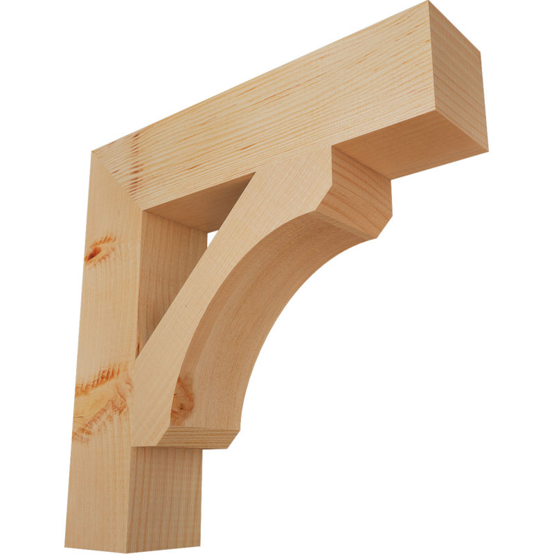 Support en bois rustique Legacy Block, Sapin de Douglas, Lisse, H 18 po x l 3,5 po x P 18 po
