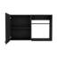 Armoire de rangement murale empilable H 24 po, deux tablettes internes, deux tablettes de rangement externes