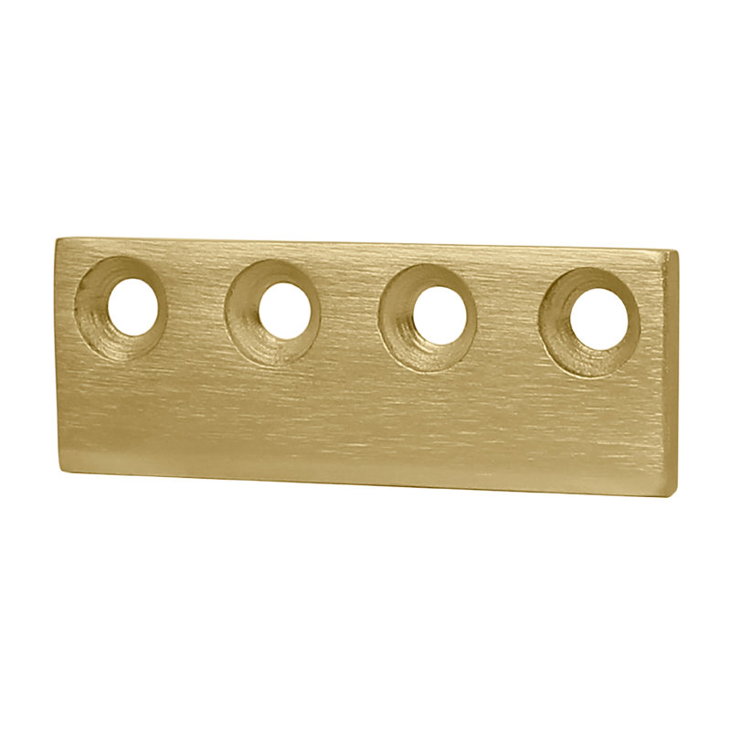 Steel Track Connector, Brushed Gold
