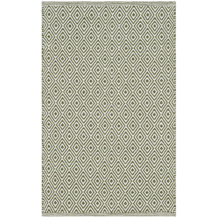 Akihiro Hand Woven Cotton Geometric Rug