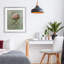 Simple hydrangea boisseau, impression sous verre encadrée, design par Nan-357381252-357381254