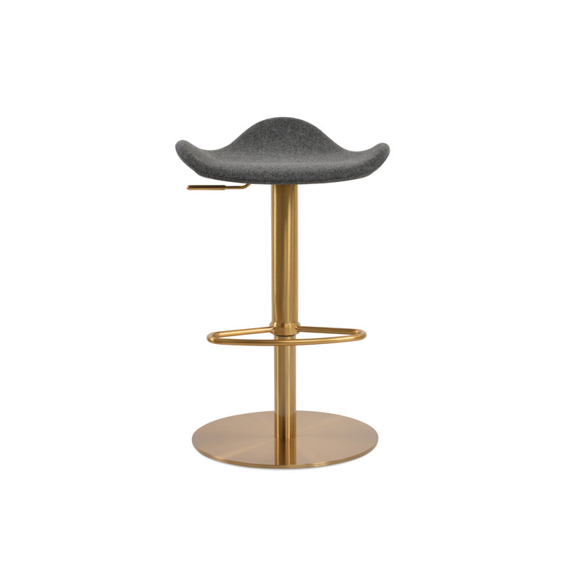 Falcon Piston Half Footrest Brass, Dark Gray W.