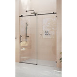 Eclipse 52 - 56 in. x 78 in. Fully Frameless Sliding Shower Door