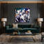 «Dogs Miniature Bull Terrier», art mural sur toile mauve-551144133