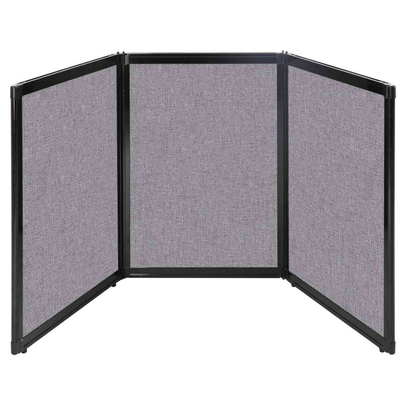 Versare Tabletop Booth Display, Cloud Gray, 36" x 99"