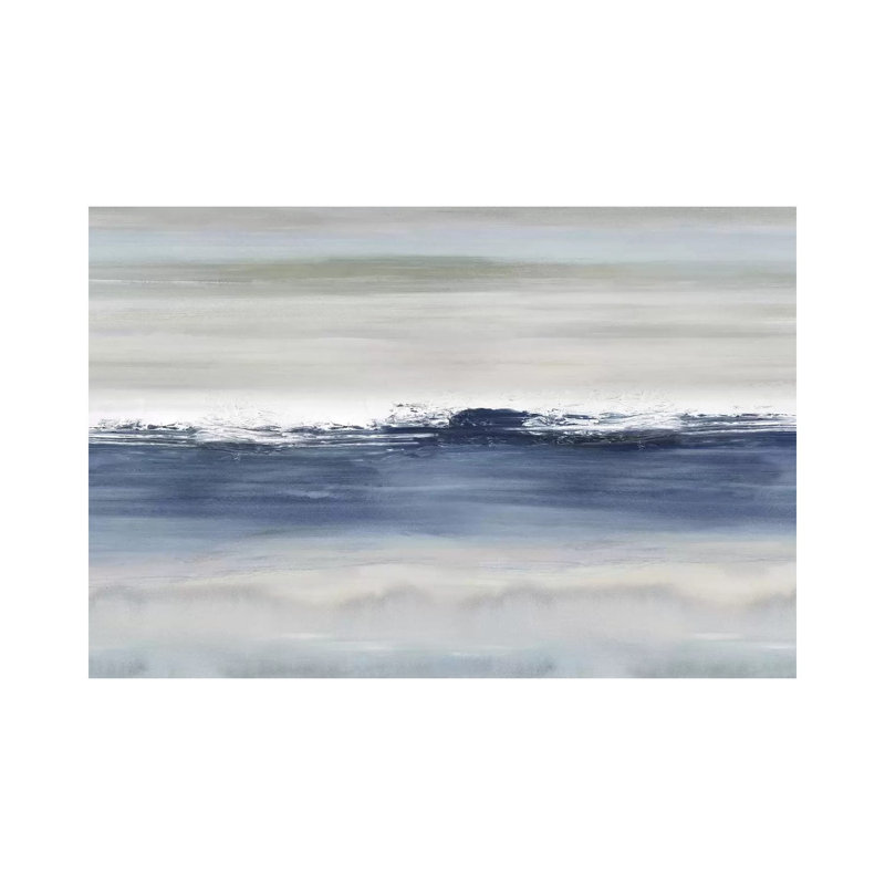 «Arise Indigo» par Rachel Springer - reproduction d'art sur toile tendue, H 18 po x l 26 po x P 1,5 po
