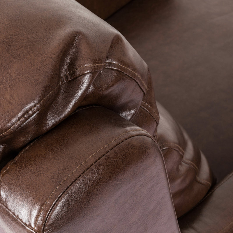 Chic fauteuil club brun foncé avec un dossier en cascade captivant à la mode dans un aspect tentant