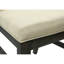 Lot de 2 chaises de salle à manger, hauteur 94 cm, siège en tissu crème, pieds en bois massif gris, style transitionnel pour salon et cuisine. Chaises hautes, siège rembourré en mousse, base élégante.