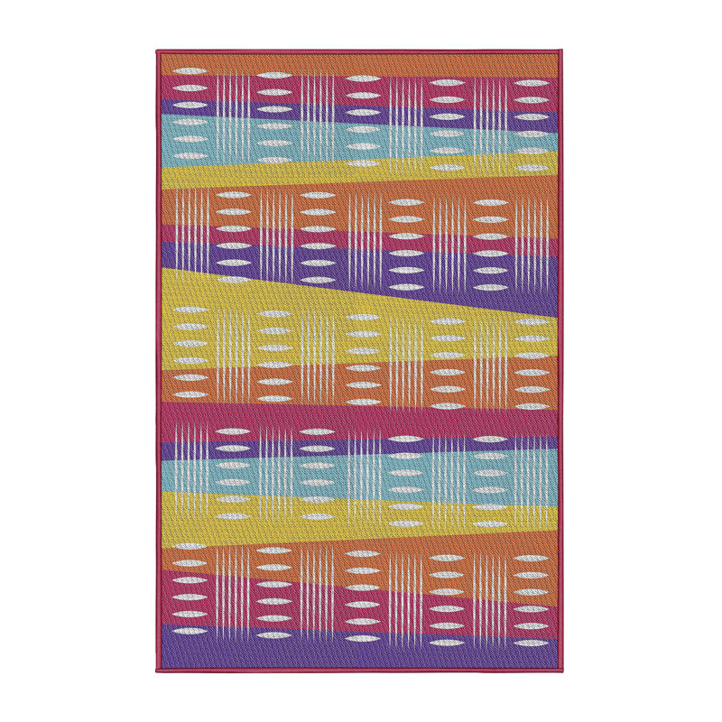 Tapis décoratif damassé noir, Rectangle 5 pi x 7 pi