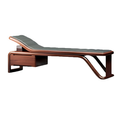 Stephano Faux Leather Chaise Lounge